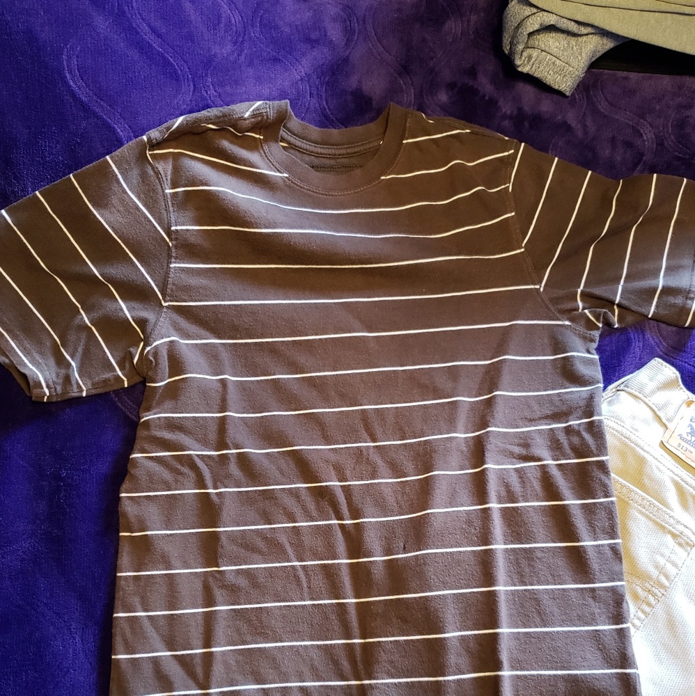 Brown striped shirt